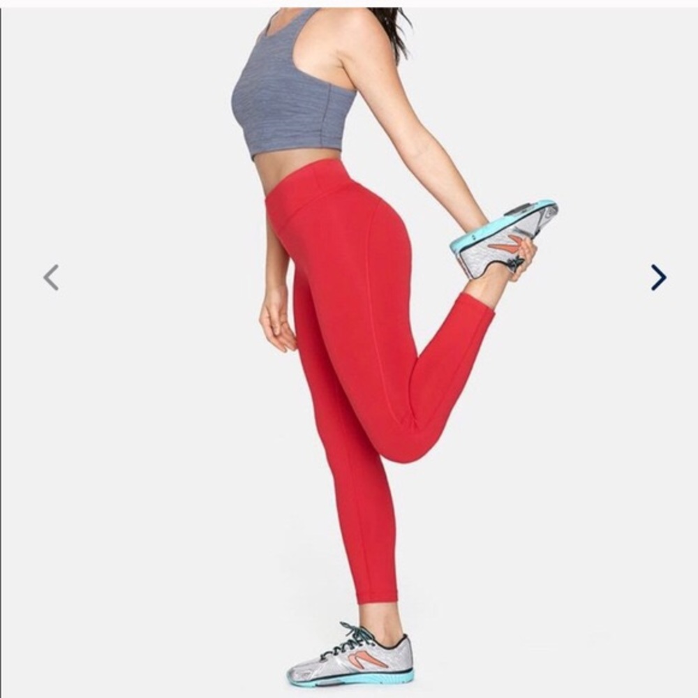 Outdoor Voices Red 7/8 Leggings
